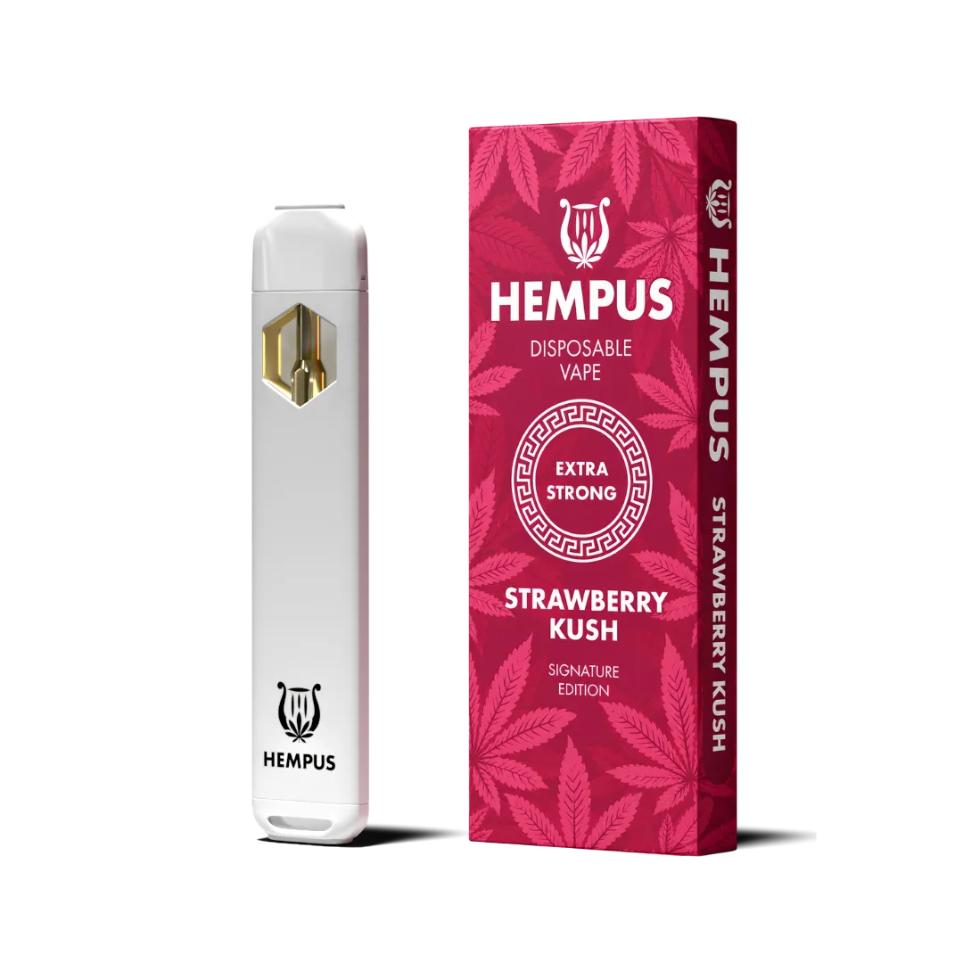 Hempus - Strawberry Kush Disposable Vape Box & Pen